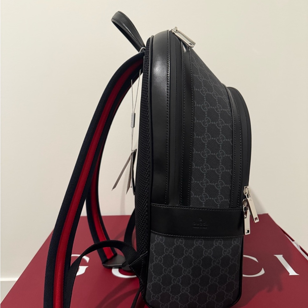 Gucci Black Monogram Backpack - Picture 4 of 8